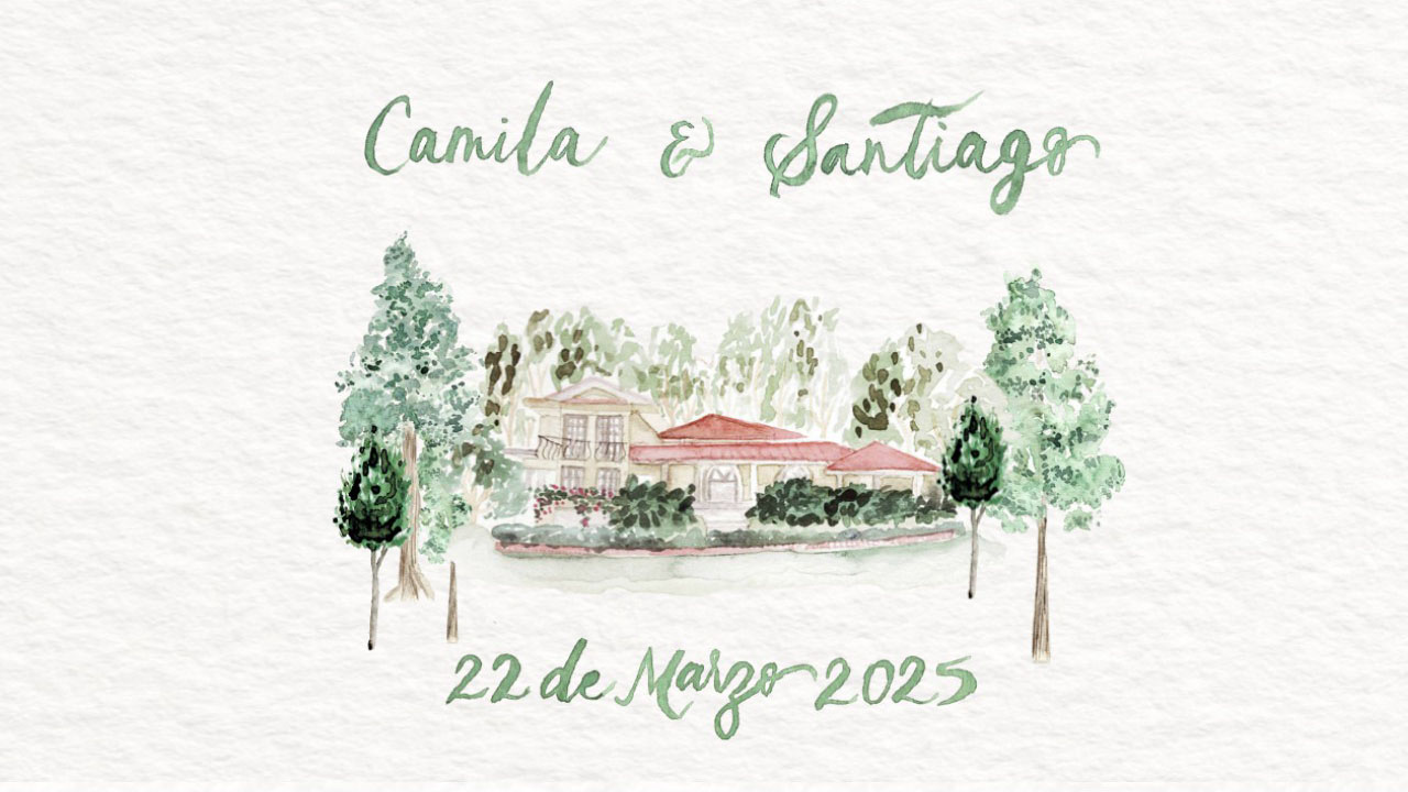 Camila & Santi wedding website