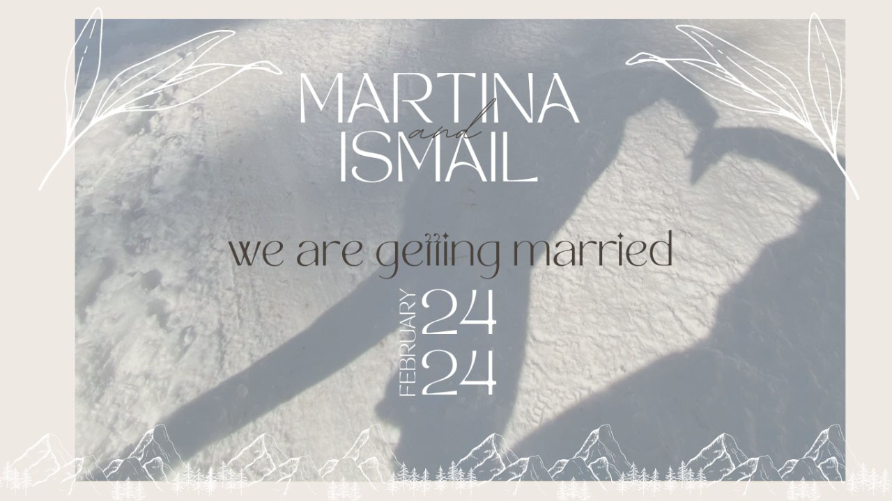 Martina & Ismail wedding website