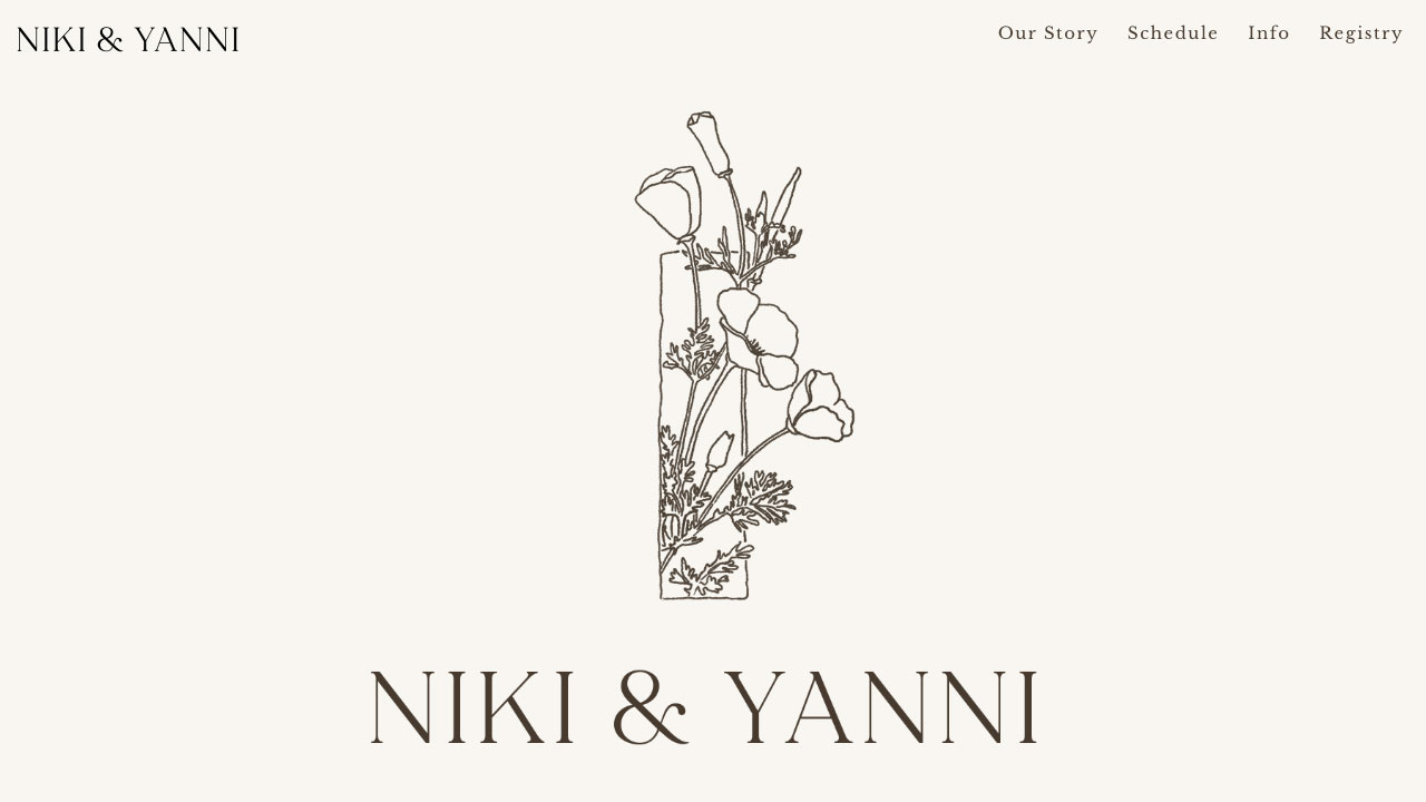 Niki & Yanni wedding website