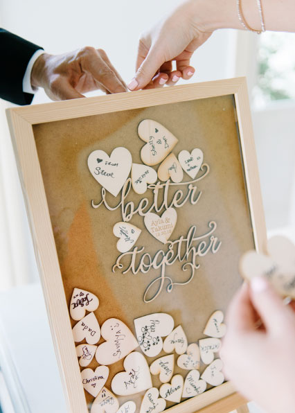 "Better together" guestbook